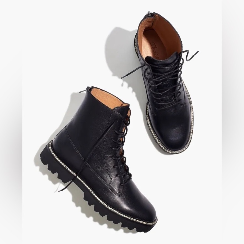 Madewell The Citywalk Lugsole Lace-Up Boot
